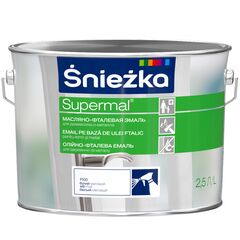Enamel oil-phthalic Sniezka Supermal 2.5 l matt white