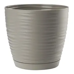 Пластиковый горшок с подставкой FORM PLASTIC Sahara petit 3040-055 Ø19 светло-серый