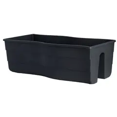 Пластиковый горшок для цветов FORM PLASTIC Wave railing pot 2489-014 Ø60 антрацит