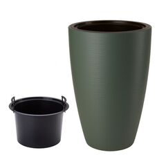 Flower pot FORM-PLASTIC Gobi Slim 40 green tea