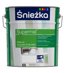 Эмаль масляно-фталевая Sniezka Supermal 5 л глянцевая белая