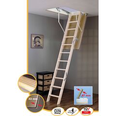 Лестница чердачная Minka Tradition Plus 33 мм 70x120x2800 мм деревянная