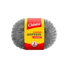Губка скребок круглая Chisto 2шт
