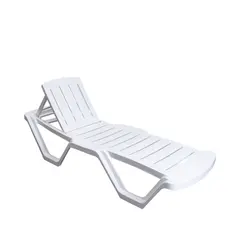 Chaise lounge white Aleana Comfort