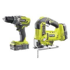 Set of accumulator tools screwdriver and jigsaw Ryobi ONE+ / R18DDJS-220S