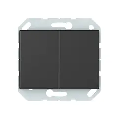 Выключатель без рамки Vilma Express XP 500 2 клавишный антрацит