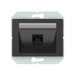 Розетка для компьютера без рамки Vilma KLRJ45-15e2-02 an RJ45 CAT5E UTP 1 местная антрацит