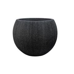 Ceramic pot Mega Collections Titan Hera Bowl Pot Anthracite D37H30