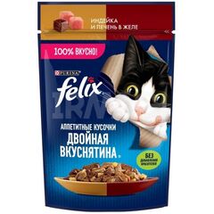 Jelly for cats turkey-liver Purina FELIX 75 g