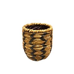 Wicker pot Mega Collections Loftier ZigZag Brown D24H52