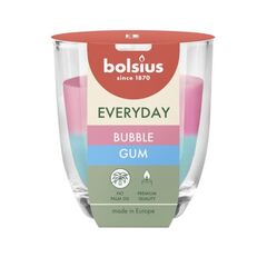სანთელი არომატული მინაში Bolsius Buble gum 80/70 მმ