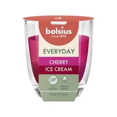 Свеча ароматичекая в стекле Bolsius ED Cherry ice cream 80/70 мм