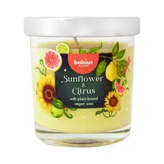 სანთელი არომატული მინაში Bolsius Sunflower citrus 80/72 მმ