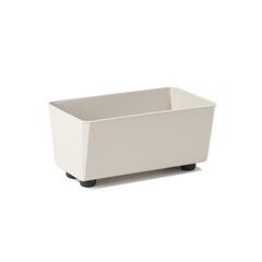 ქოთანი ყვავილის Lamela SAGA 285x285 recycled box - beige 7,5L