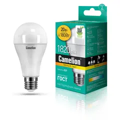 Светодиодная лампа Camelion 20W А65 Е27 3000K