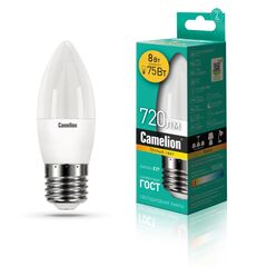 ნათურა ლედ Camelion LED LED8-C35/830/E27 8W