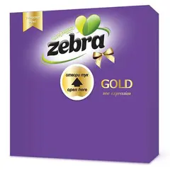ხელსახოცები  Zebra Deluxe იასამნისფერი 33x33 სმ