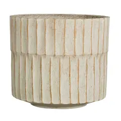 ქოთანი კერამიკული Apiro pot round off white - h27xd31cm