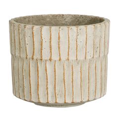 ქოთანი კერამიკული Apiro pot round off white - h12,5xd15,5cm