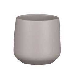 ქოთანი კერამიკული Amber pot round taupe matt - h15,5xd17cm
