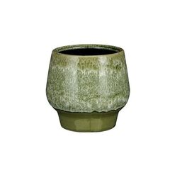 ქოთანი კერამიკული Monta pot round d. green - h12xd13cm