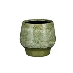ქოთანი კერამიკული Monta pot round d. green - h12xd13cm
