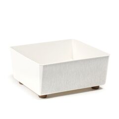 Flower pot Lamela SAGA textil - b/cream 28.5x28.5 cm