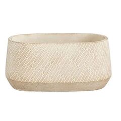 ქოთანი კერამიკული Camino pot oval taupe - l24,5xw14,5xh11,5cm