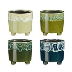 ქოთანი კერამიკული Rica pot round 4 assorted 60 h7xd8cm