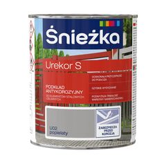 Грунт антикоррозионный для металла Sniezka Urekor S пепельный 0,8 л