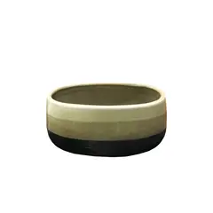 Pot ceramic Mega Collections Duet Oval Green L28W17H12