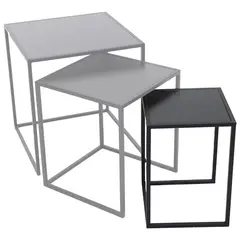 სადგამი ყვავილის ქოთნის Mega Collections Eton Sidetable Square Black W27H38