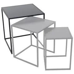 Flower pot stand Mega Collections Eton Sidetable Square Black W44H47