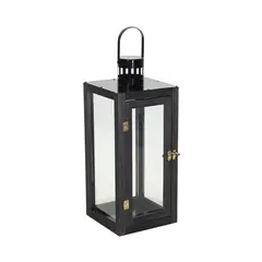 Lantern black metal Lorenzo W13H34