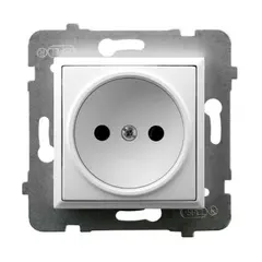 როზეტი Ospel Aria GP-1U/m/00 1 განყოფილებიანი თეთრი