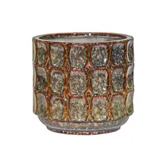 ქოთანი კერამიკული Mega Collections Viva Cylinder Brown D8H7.5