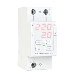 Voltage relay ZUBR 1 phase 2 modules 63A 13900VA