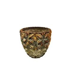 Горшок керамический Mega Collections Vida Egg Pot Brown D19.5H18.5