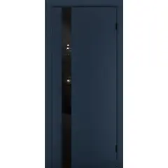 კარის ბლოკი Terminus Solid 802 Sapfir №802 შუშა - Planilak შავი 38x700x2150 mm
