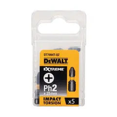 Бита ударная DeWalt DT7994T-QZ PH2 25 мм 5 шт
