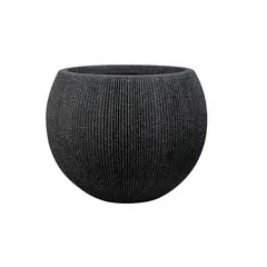 Керамический горшок Mega Collections Titan Hera Bowl Pot Anthracite D37H30