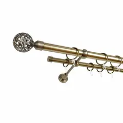 Metal curtain rod Delfa Lacio СК-24202/200/2Р 200 cm