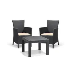 Garden furniture set Allibert Rosario graphite