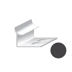 Inside corner for tiles Salag PVC 9/2500 mm anthracite