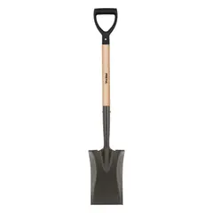 Scoop shovel with wooden shaft Pretul PE-P 18x99 cm