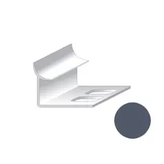 Inside corner for tiles Salag PVC 9/2500 mm dark grey