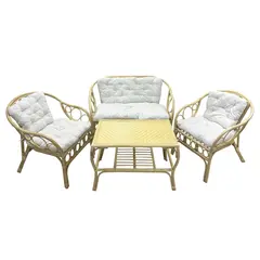 ბაღის ავეჯის ნაკრები ნატურალური რატანის Rattan