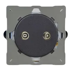 Socket Varilight R/TV/SAT matt black