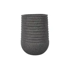 კერამიკული ქოთანი Mega Collections Titan Heron Egg Vase Rib Anthracite D28H37