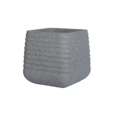 კერამიკული ქოთანი Mega Collections Titan Heron Sq. Pot Rib Grey W51H49